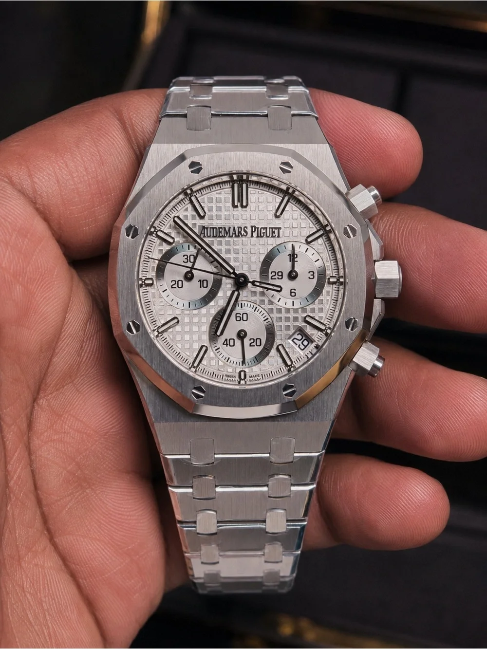 Audemars Piguet Royal Oak Chronograph White Dial